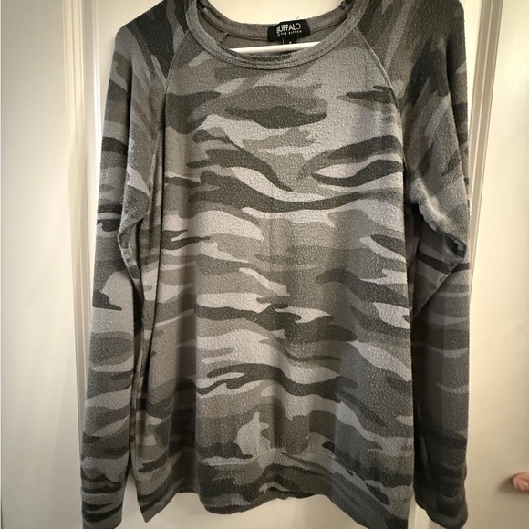 Buffalo David Bitton Sweaters - Buffalo David Bitton Gray Knit Top